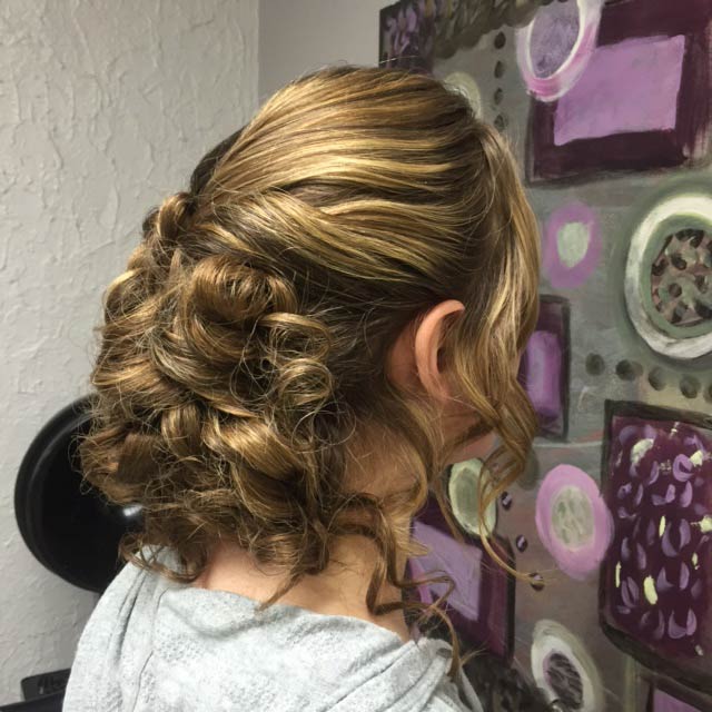 Braid with curls - formal hairstyles - Hair Works in Hamilton, NJ