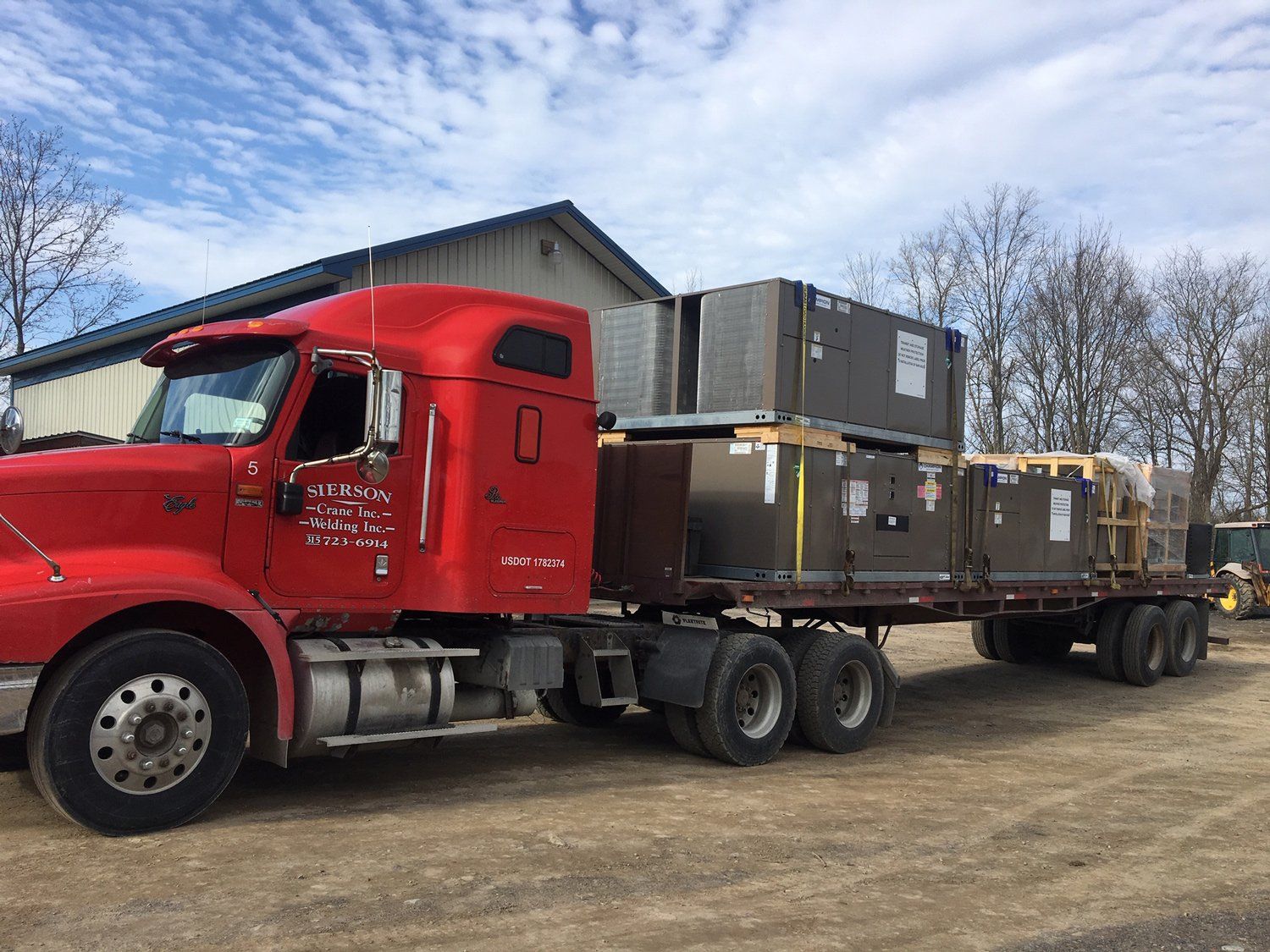 Tower Crane  — Red Truck in Westmoreland, NY