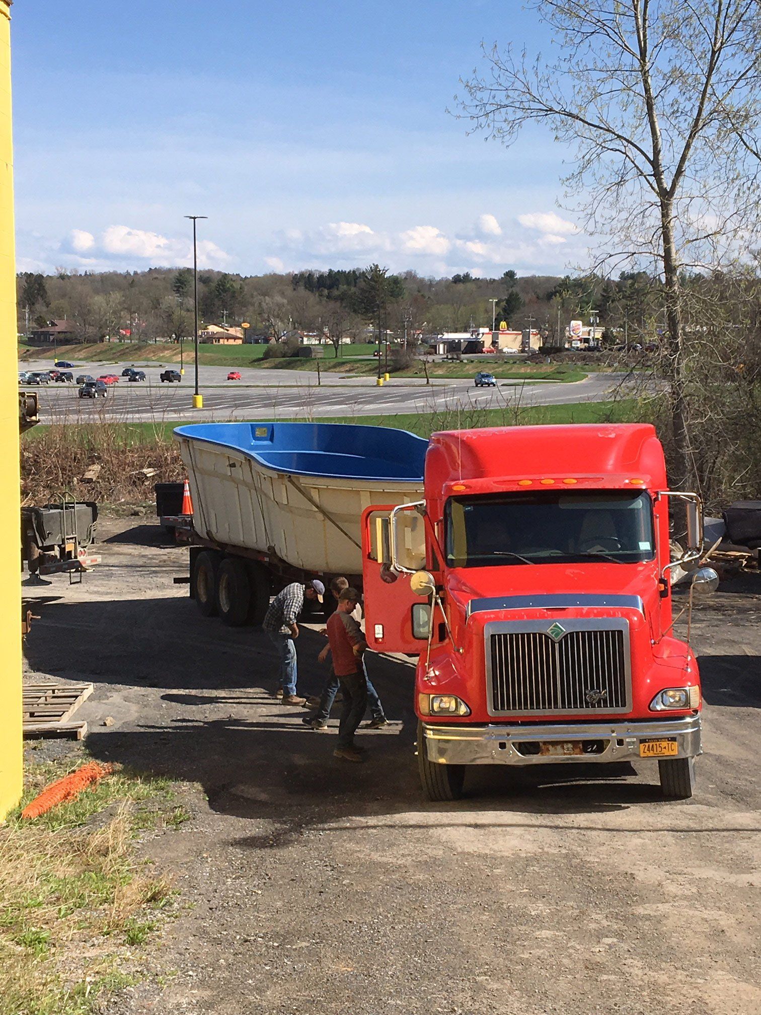Cane Services — Red Truck Front View in Westmoreland, NY