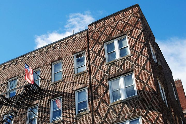 An exterior view of the Pilgrim building.