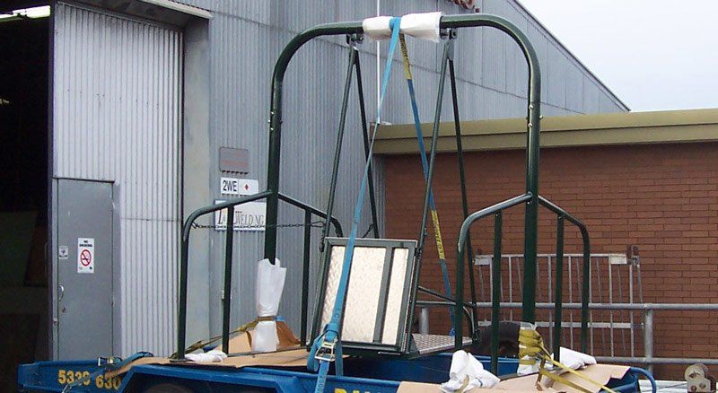 large metal rods