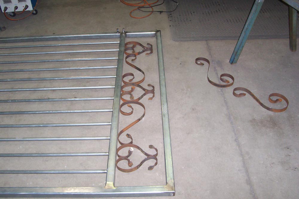 putting together a metal gate
