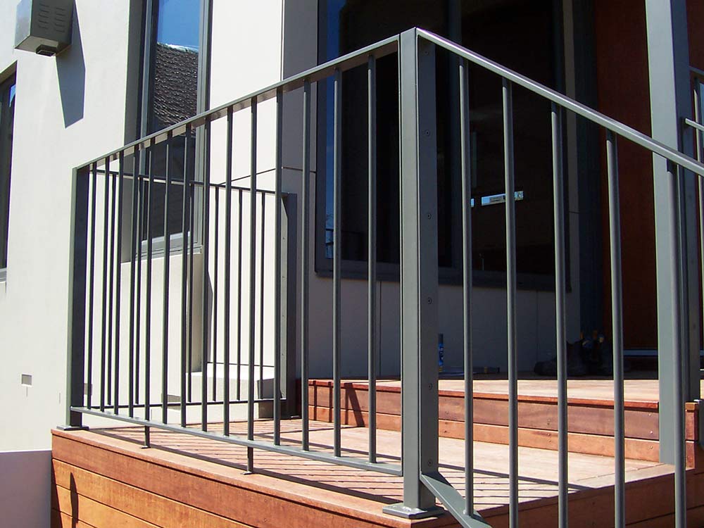 dark grey railings
