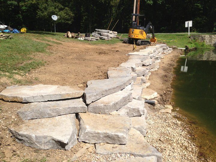Stone and  truck