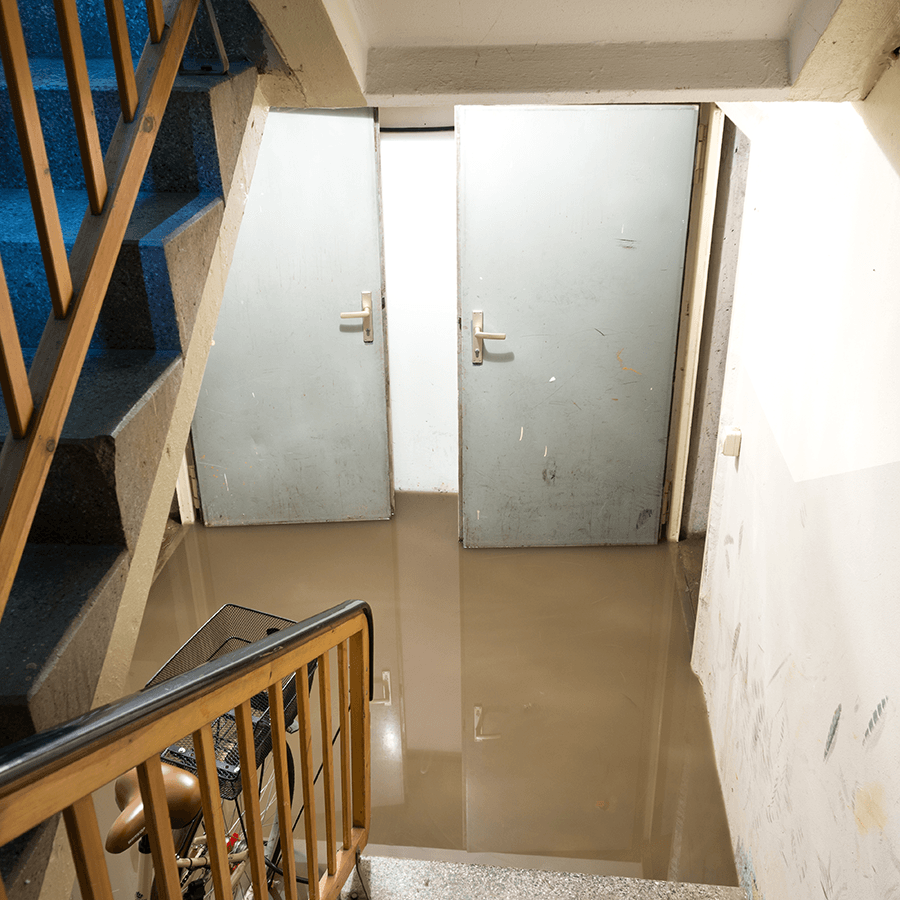 Flooded basement