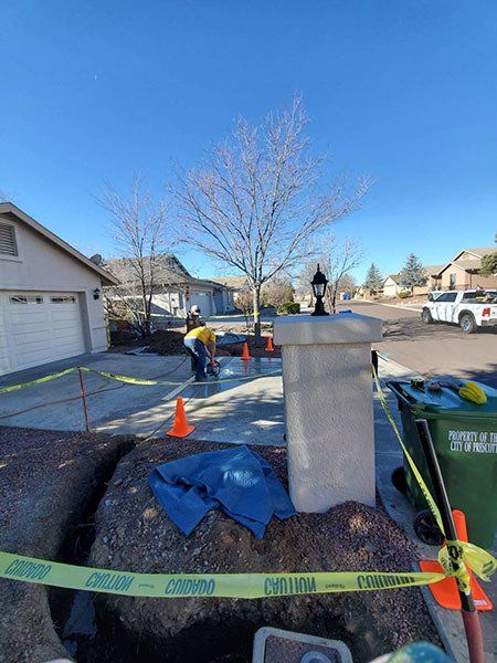 water line work