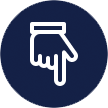 finger pointing down icon finger pointing down icon
