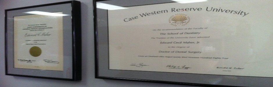 Certificate — Stow, OH — Dr. Edward C Maher Jr.