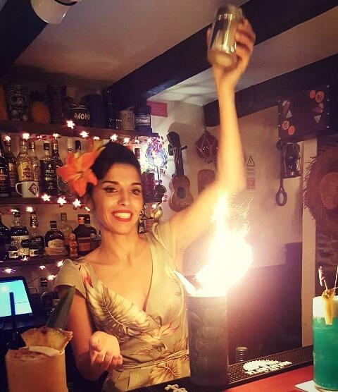 Classic tiki 1934 Don Beachcomber Zombie cocktail at Pukiki Bar Madeira