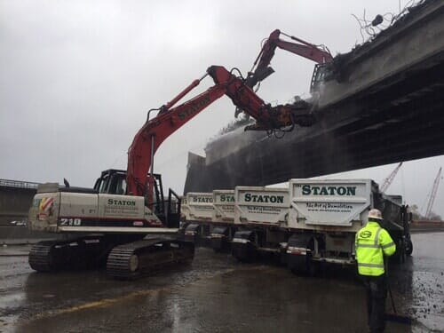 Demolition of a bridge — Demolition in Eugene, OR