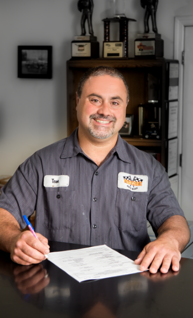 24 Hour Towing — Man Doing Auto Painting in West Bridgewater, PA