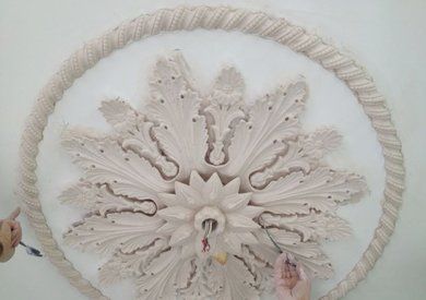Plaster ceiling rose