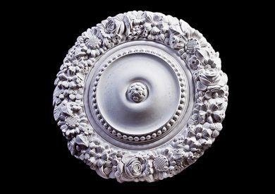 Decorative plaster ceiling rose