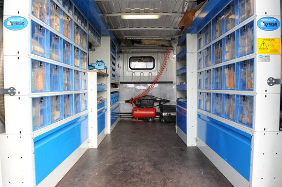 mobile workshop interior