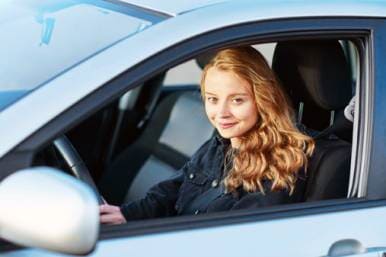 Woman in a car, Sherman, TX