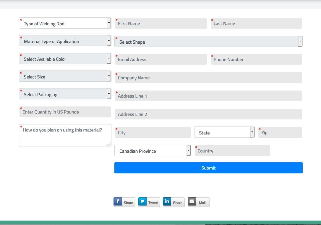 VA Process Custom Quote Form