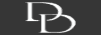 A white letter d is on a black background.
