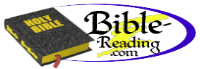 A bible reading logo with a bible on it