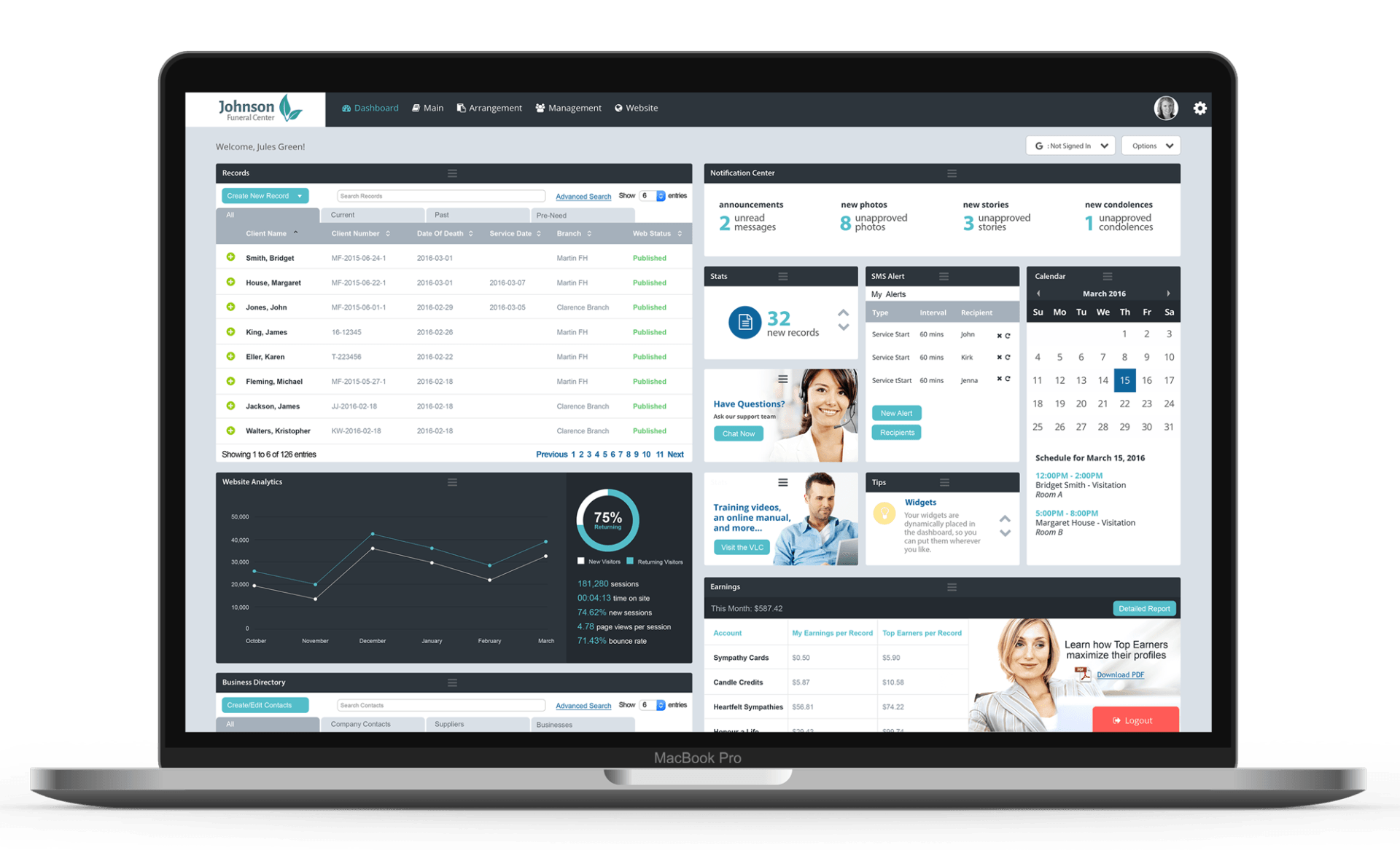 funeral home software by FrontRunner