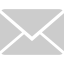 Envelope icon, gray, closed.