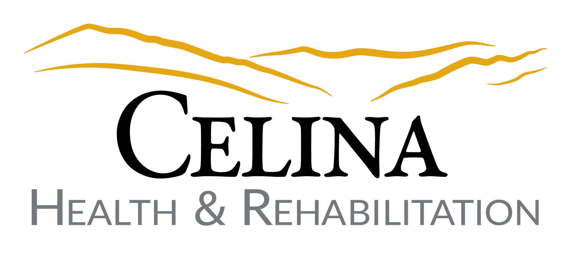 A celina health and rehabilitation logo on a white background