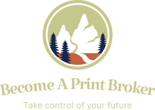 become a print broker logo become a print broker logo