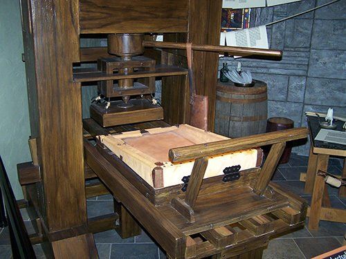 vintage printing press vintage printing press