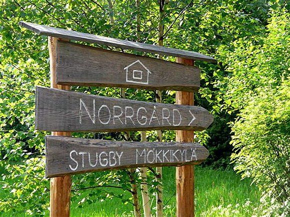 Find us, Norrgård, Sign, accommodation, Finland