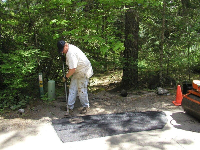 Man working on paving project — Residential paving in Clackamas, OR
