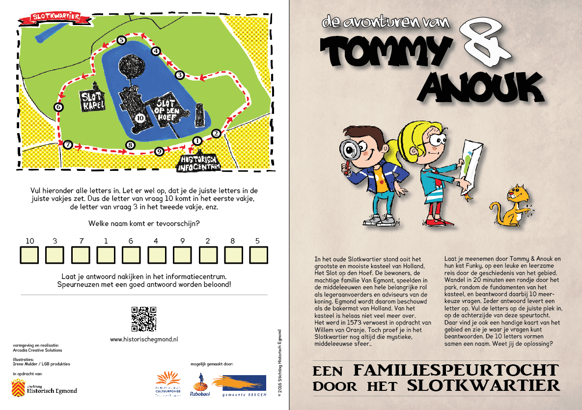familiespeurtocht door het Slotkwartier, met Tommy en Anouk familiespeurtocht door het Slotkwartier, met Tommy en Anouk
