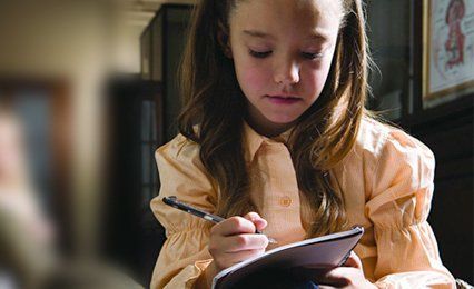 Children studying