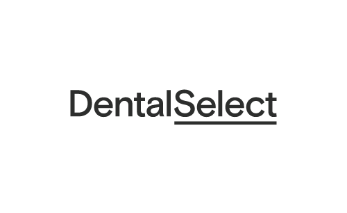 DentalSelect logo in black text on a white background
