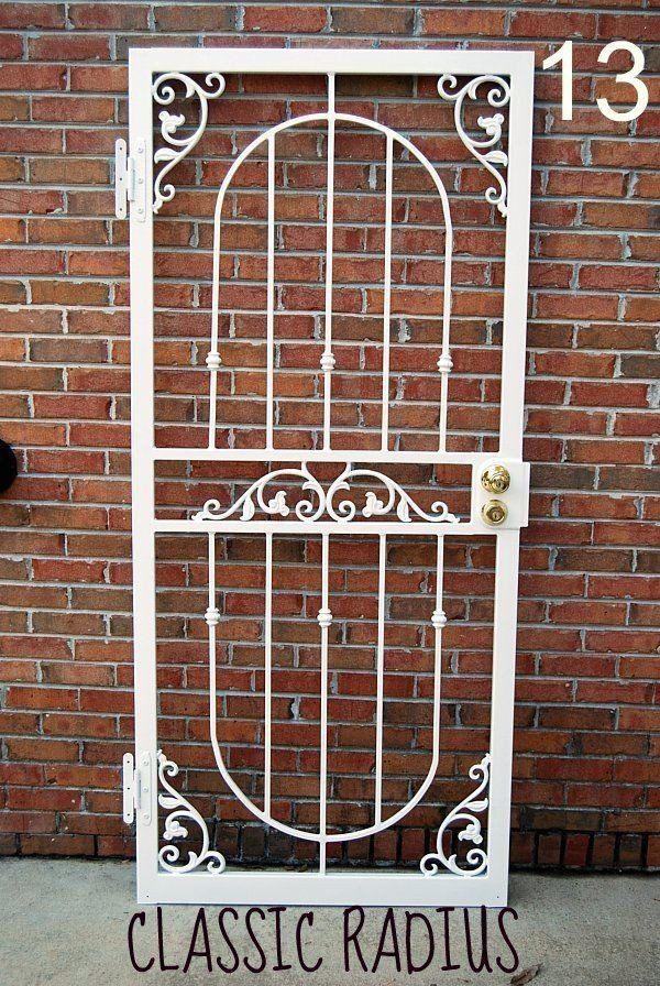 white security door