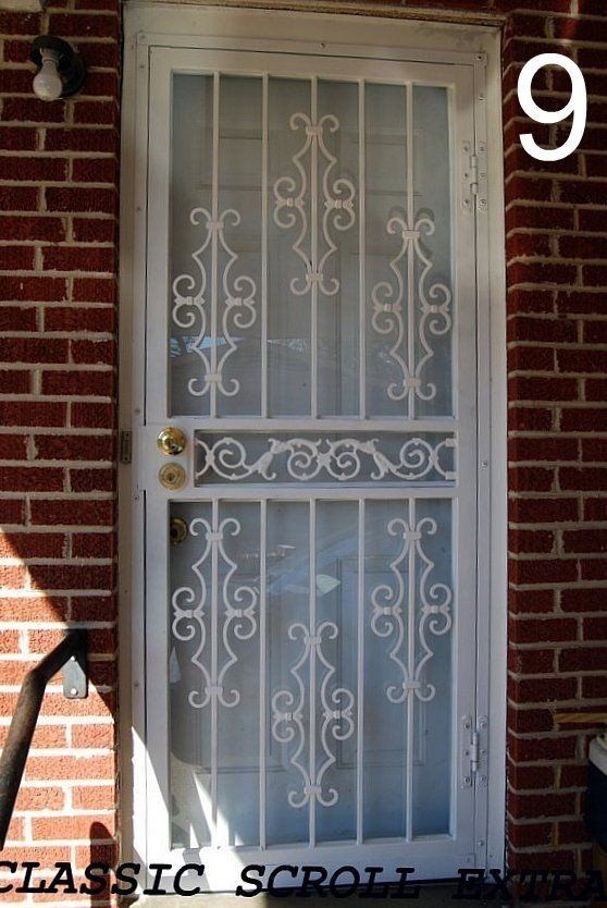 white security door