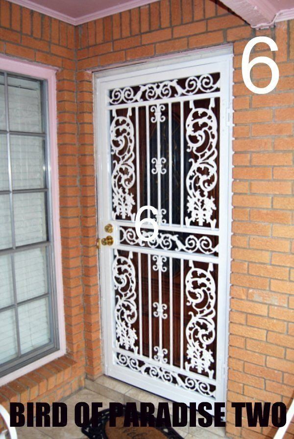 white security door