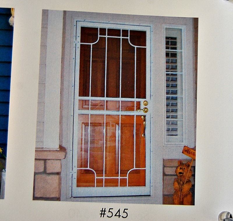white security door
