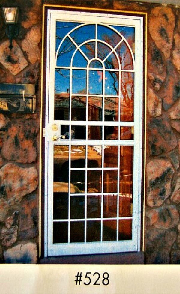 white security door