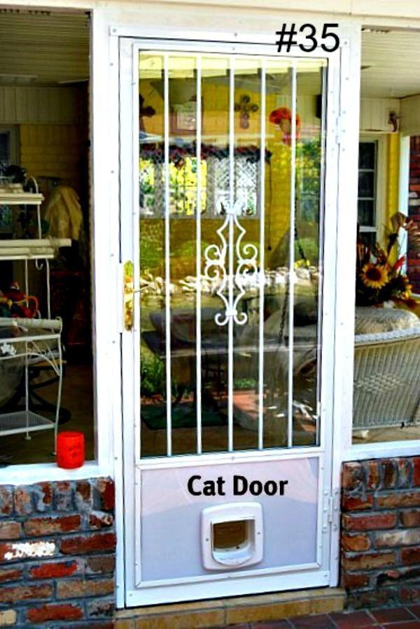 white security door