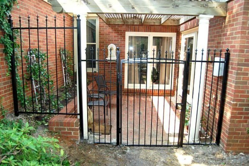black security fence