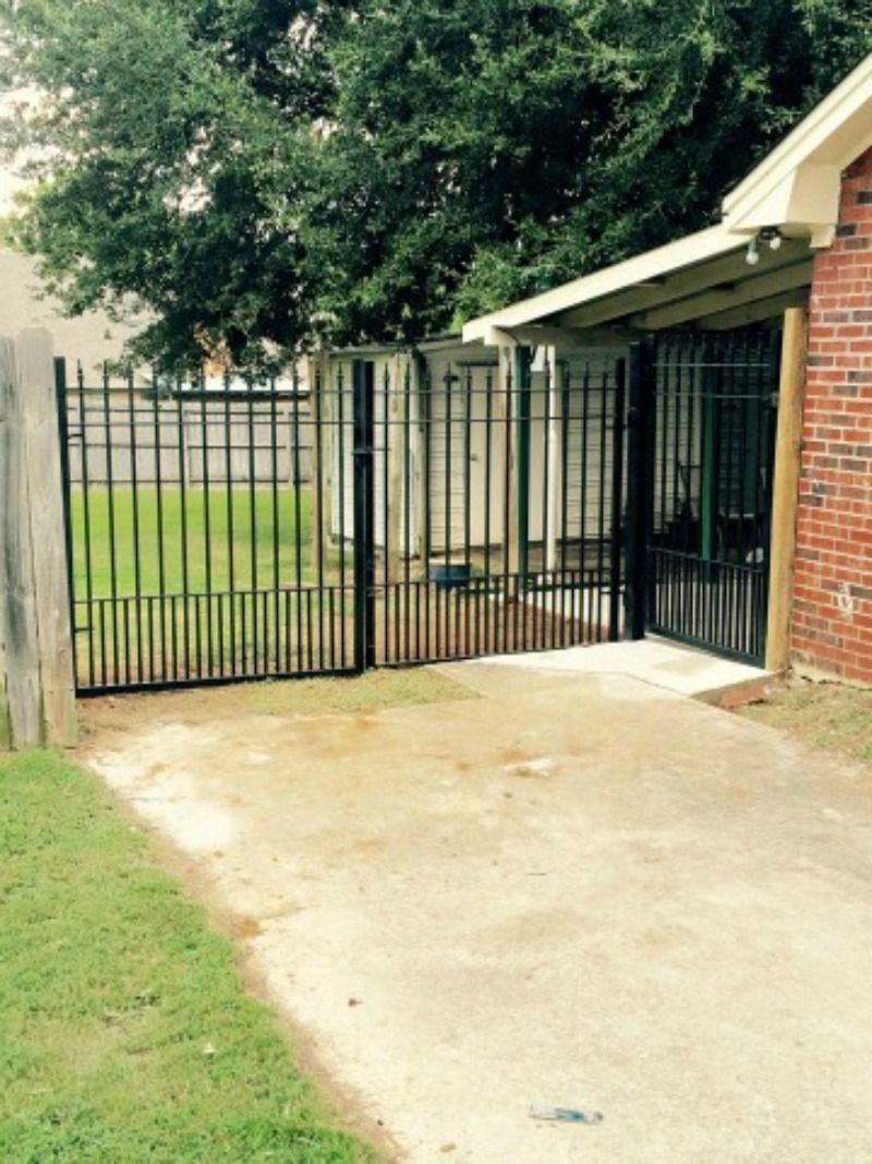 black security fence