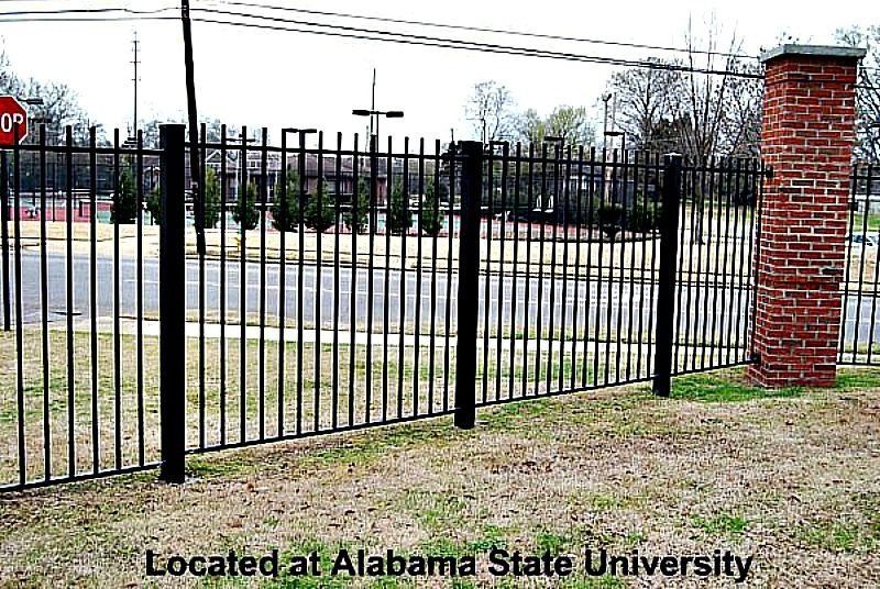 black security fence