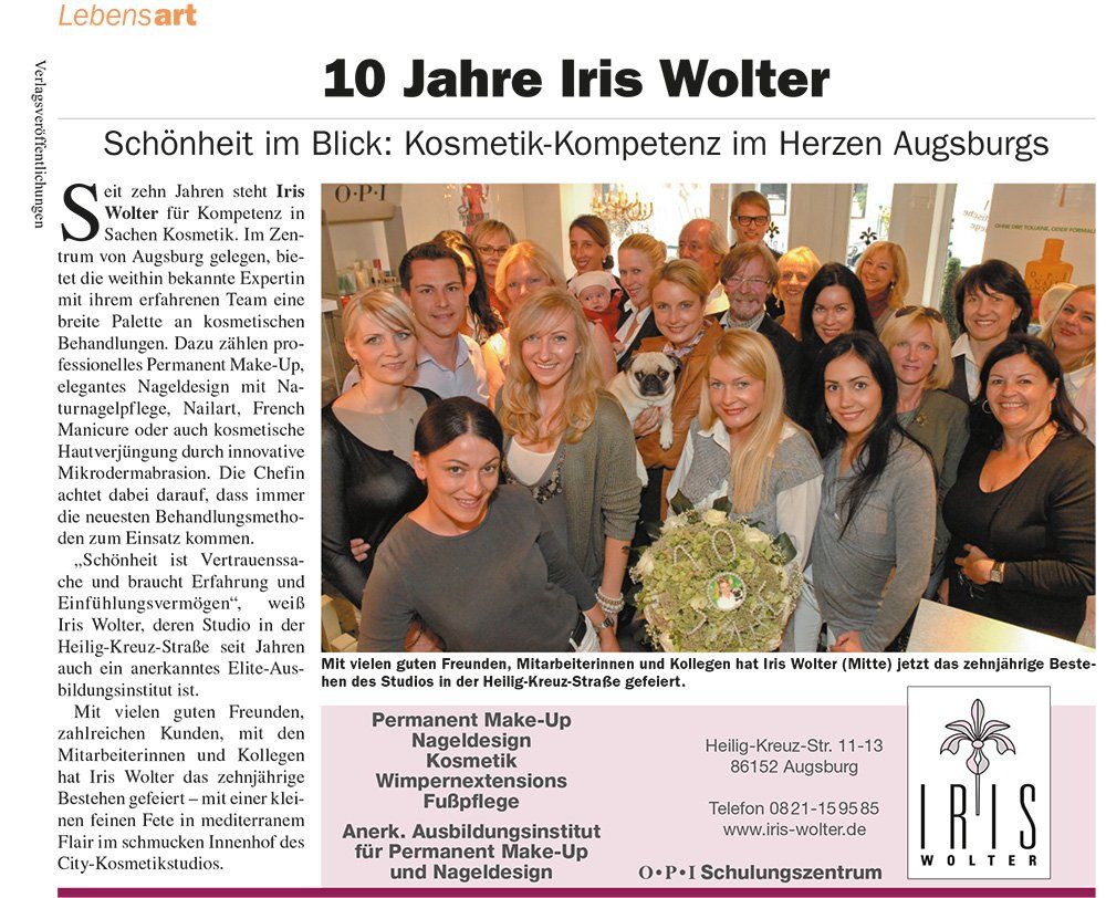 Presseartikel zum 10-jährigen Jubiläum