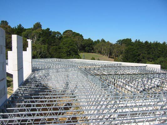 above view of metal roofing