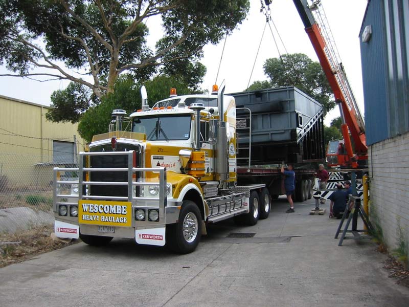 yellow semi truck