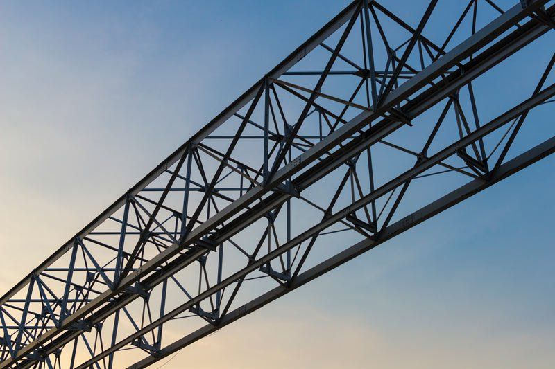 part of construction crane