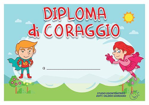 Finto diploma per bambini
