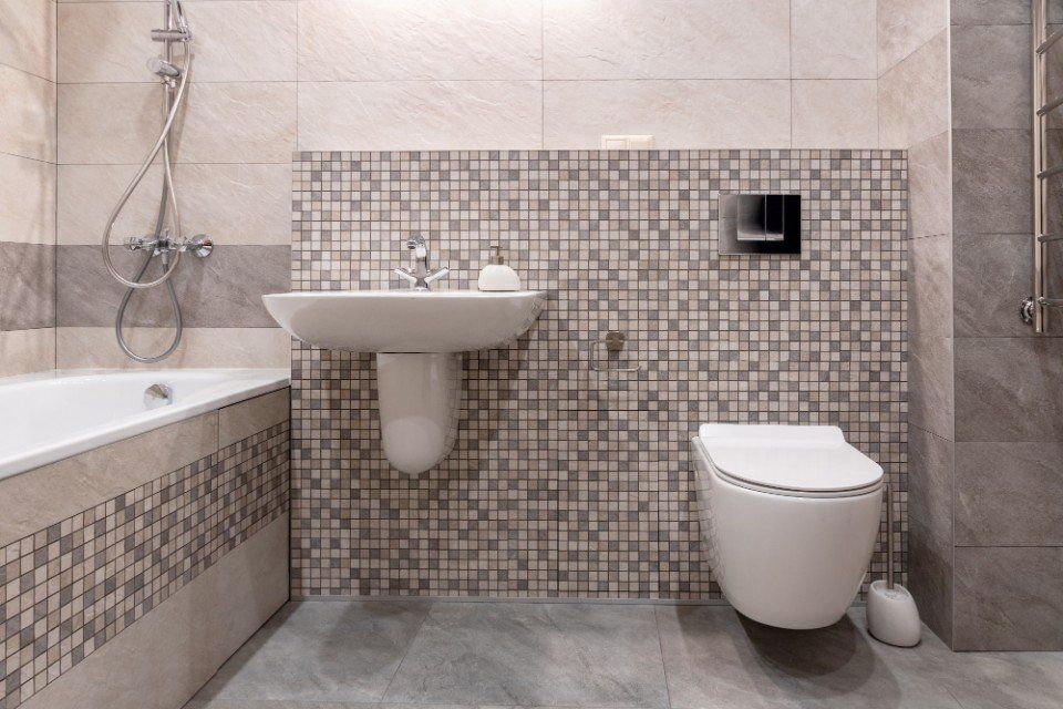 Bagno con sanitari