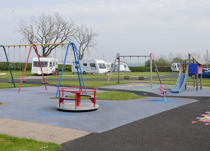 Play park at Bush Caravan Park