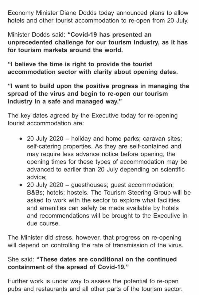 Caravan parks to open 20th July CampingNi