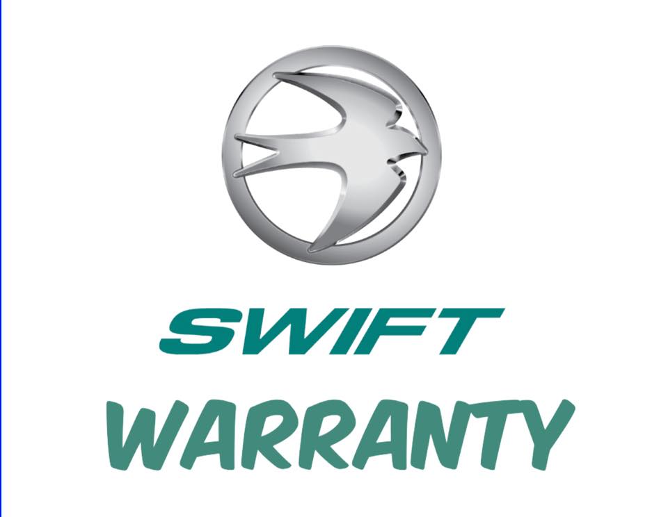 Warranty information from Swift Warranty information from Swift